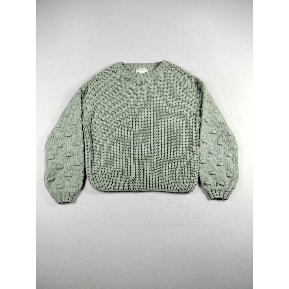 Jessica Simpson Sweater Womens Small Green Cottagecore Cabincore‎ Campcore Comfy